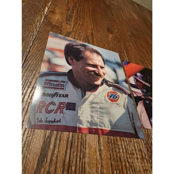 2 Vintage Dale Earnhardt 8x10 Photos 1990 NASCAR Promo Prints Racing Winston Cup - Picture 2 of 5